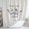 Blessed Shower Curtain for Bathroom Decor, Home Decor