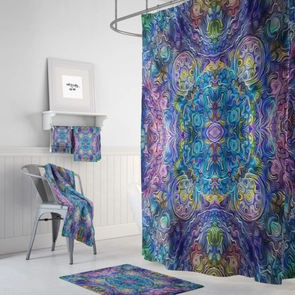 Boho Abstract Shower Curtain for Bathroom Decor, Home Decor