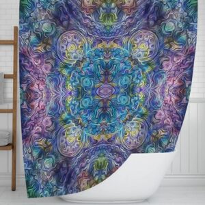 Boho Abstract Shower Curtain for Bathroom Decor, Home Decor
