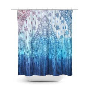 Boho Tie Dye Shower Curtain for Bathroom Decor, Home Decor