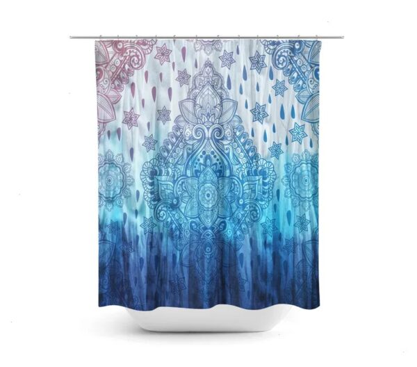 Boho Tie Dye Shower Curtain for Bathroom Decor, Home Decor