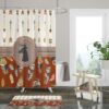 Boho Tribal Deer Shower Curtain for Bathroom Decor, Home Decor