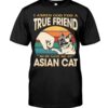 Cats Shirt - I Aksed God For A True Friend So He Gave Me A Asian Cat