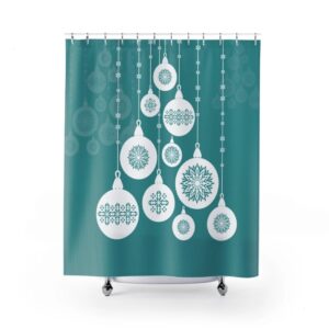 Christmas Ornament Tree - Shower Curtain