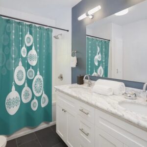 Christmas Ornament Tree - Shower Curtain