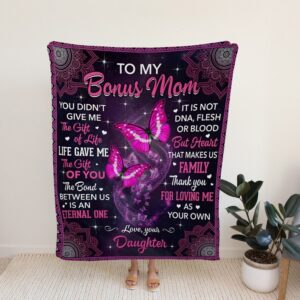 Custom Bonus Mom Quilt Blanket Bedding Set - Perfect for Bedroom Decor