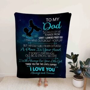Custom Daddy Quilt Blanket For Father - Great Gifts for Family
