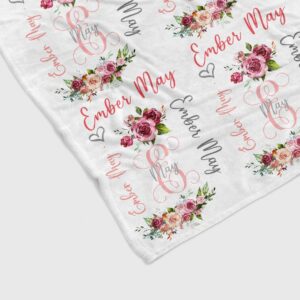 Custom Kid Quilt Blanket - Personalized Name Baby Bedding Set