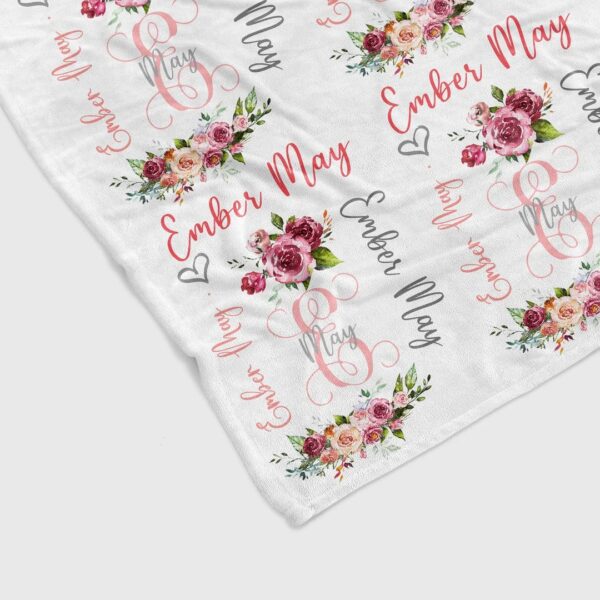 Custom Kid Quilt Blanket - Personalized Name Baby Bedding Set