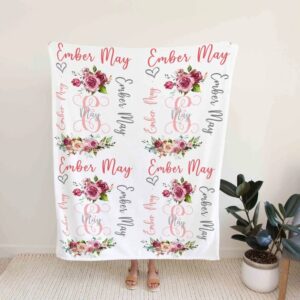 Custom Kid Quilt Blanket - Personalized Name Baby Bedding Set