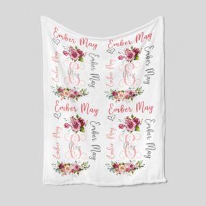 Custom Kid Quilt Blanket - Personalized Name Baby Bedding Set
