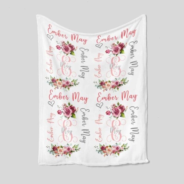 Custom Kid Quilt Blanket - Personalized Name Baby Bedding Set
