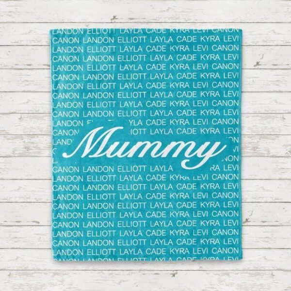 Custom Kids Blankets - Personalized Family Name Blanket