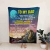 Custom Lion Quilt Blanket Bedding Set For Father - Bedroom Decor