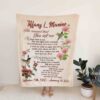 Custom Memorial Quilt Blanket - Hummingbird For Your Love, Custom Name or Suitable for Home Decoration