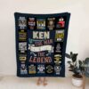 Custom Name Quilt Blanket - The Man The Myth The Legend or Perfect for Bedroom Decor
