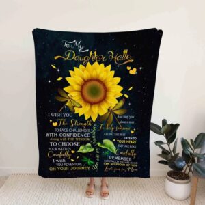 Custom Name Tiger Quilt Blanket For Strong Girls - Great Gifts for Family