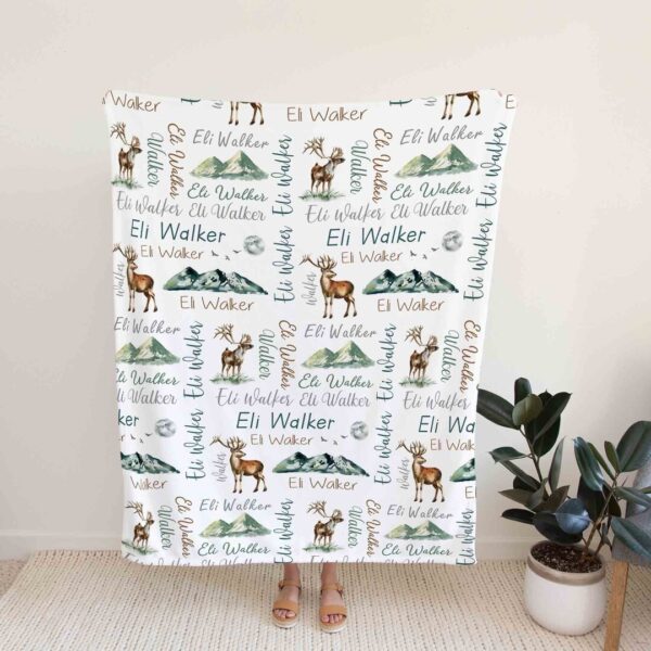 Deer Mountain Quilt Blanket - Perfect for Home Decoration