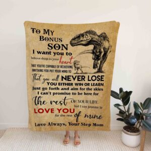 Dinosaur Quilt Blanket Bedding Set For Son - Great Gifts for Family