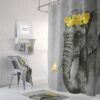 Elephant Shower Curtain for Bathroom Decor, Home Decor