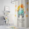 Fall Pumpkin Truck Shower Curtain for Bathroom Decor, Home Decor