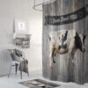 Farmhouse Cow Shower Curtain for Bathroom Decor, Home Decor