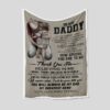 Father and Daughter Personalized Quilt Blanket - Great for Home Decoration