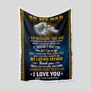 Father's Day Personalized Quilt Blanket For Dad - Great Gifts for Family
