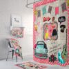 Geez Louise Retro Shower Curtain for Bathroom Decor, Home Decor