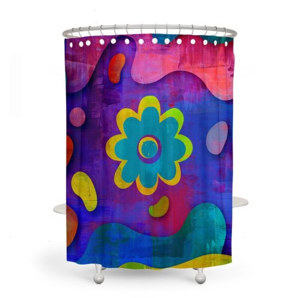 Get Happy Boho Shower Curtain for Bathroom Decor, Home Decor