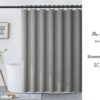 Grey Shower Curtain for Bathroom Decor