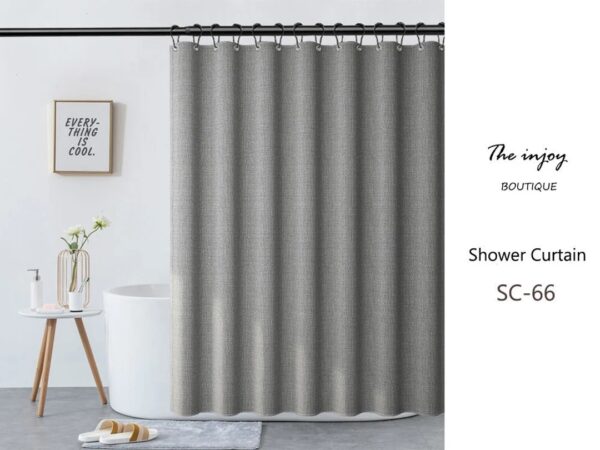 Grey Shower Curtain for Bathroom Decor