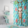 Hanging Sloth Shower Curtain for Bathroom Decor, Home Decor
