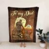Holding Hands Family Quilt Blanket For Dad - Sofa Blanket