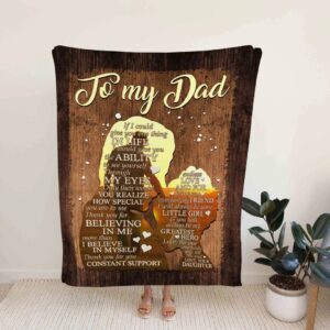 Holding Hands Family Quilt Blanket For Dad - Sofa Blanket