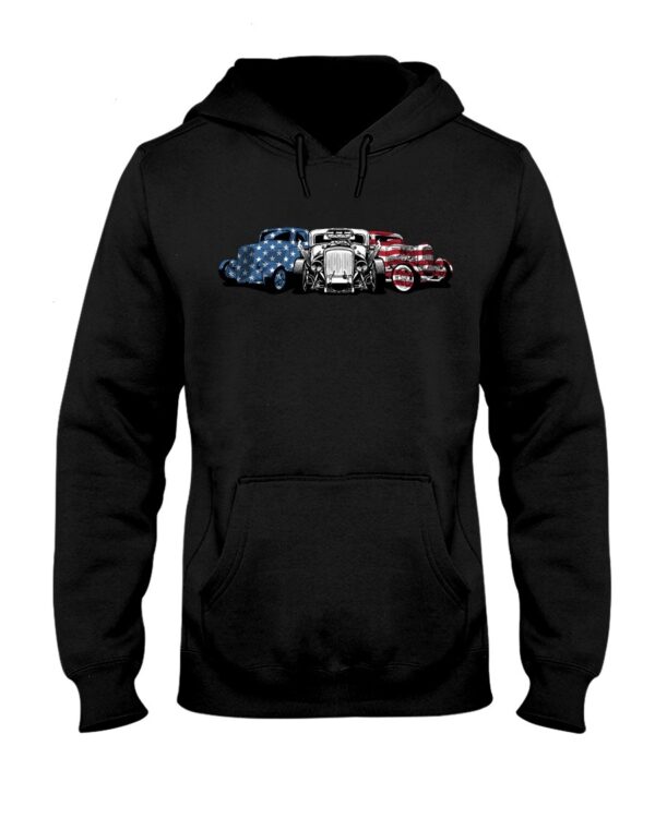 Hot Rod T Shirts Hoodie Sweatshirt with Quote America Hot Rod Design for Hot Rod Lovers