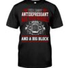Hot Rod T Shirts Hoodie Sweatshirt with Quote The Best Antidepressant for Hot Rod Lovers