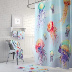 Jelly Fish Shower Curtain Bathroom Decor