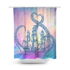 Kraken Octopus Shower Curtain for Bathroom Decor, Home Decor