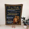 Lion Dad Custom Quilt Blanket For Daddy - Great for Home Decoration