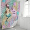 Mermaid Kisses Shower Curtain for Bathroom Decor, Home Decor