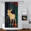 Moose Shower Curtain for Bathroom Decor, Home Decor