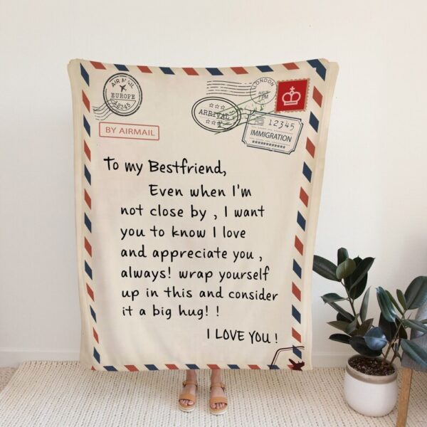 Personalized Best Friend Quilt Blanket - Great for Home Decoration