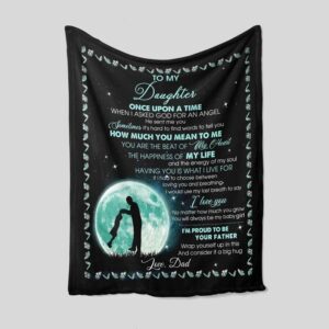 Personalized Blanket for Daughter From Dad - Great for Home Decoration