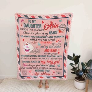 Personalized Dad Quilt Blanket For Daughter - Great for Home Decoration