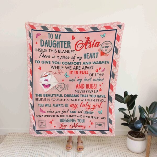 Personalized Dad Quilt Blanket For Daughter - Great for Home Decoration