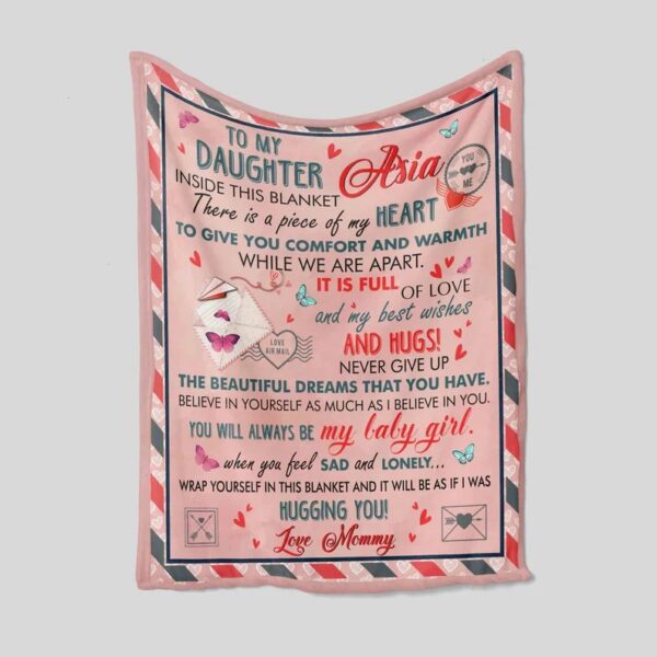 Personalized Dad Quilt Blanket For Daughter - Great for Home Decoration