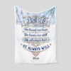 Personalized Faith Quilt Blanket - Jesus He Loved me Then, He Always Will or Home Decoration
