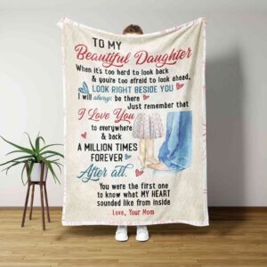 Personalized Family Quilt Blanket For Girls - Great Gifts for Family