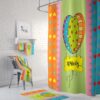 Personalized Funky Colorful Shower Curtain